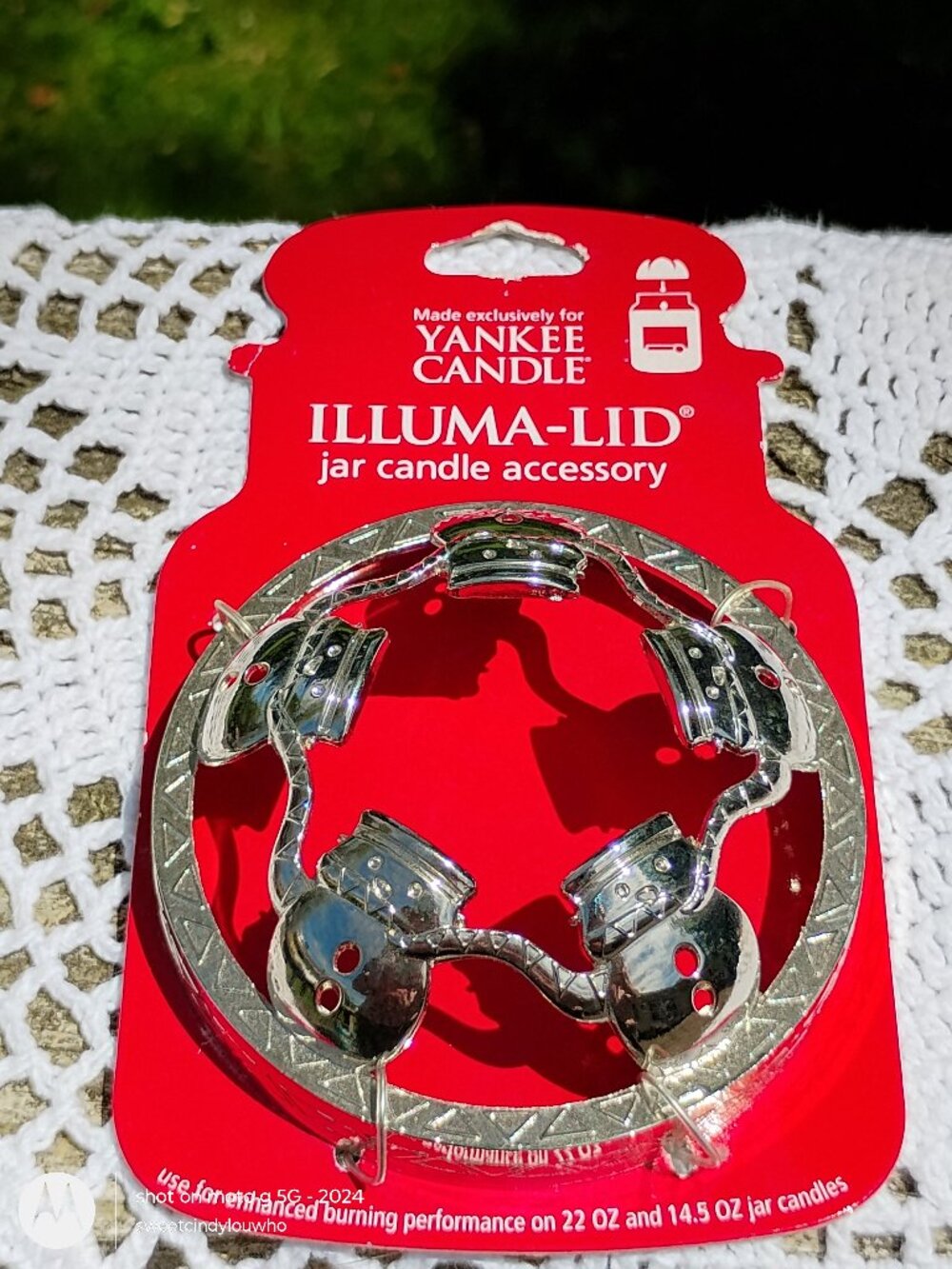Yankee Candle new unused Illuma-Lid metal silver color Snowmen design retired